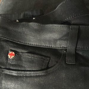 Hudson coated denim jeans